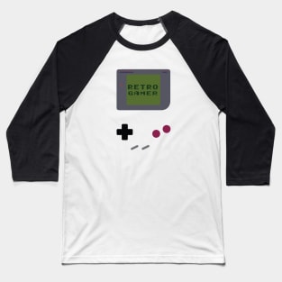 Nostalgic Retro Gamer Vibes with Classic Game Boy Art Baseball T-Shirt